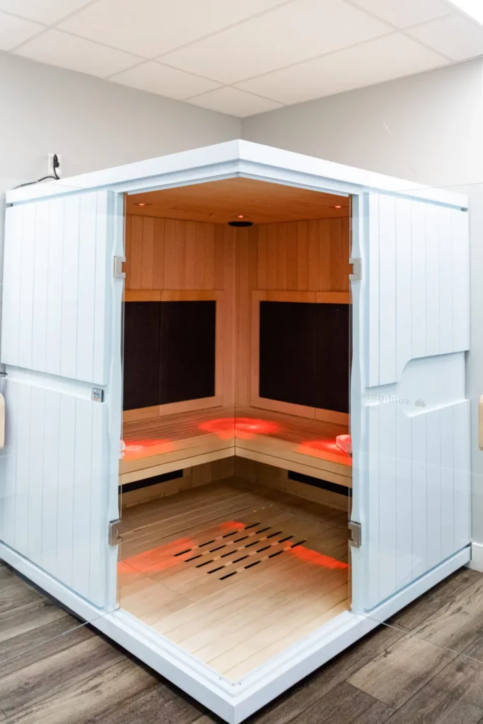 Infrared sauna at this Smoky Mountain area medi-spa